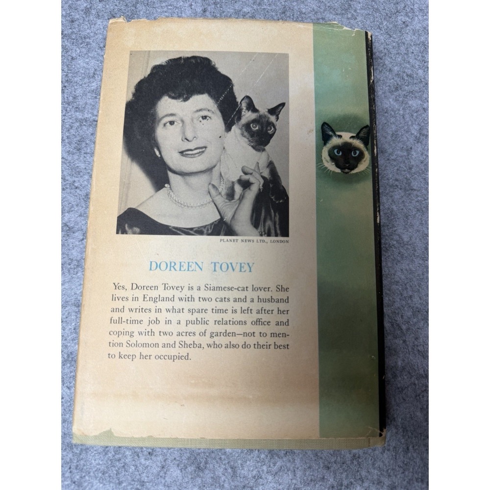 Vintage 1958 Cats in the Belfry Doreen Tovey Book Siamese Cat Grandmacore - Picture 2 of 8